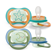 Avent Philips AVENT Játszócumi Ultra air éjszakai 18hó+ neutral 2db cumi