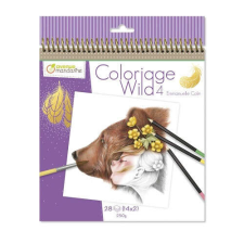 Avenue Mandarine Kreatív színezőfüzet Avenue Mandarine Wild 4 spirálos gyermek- és ifjúsági könyv
