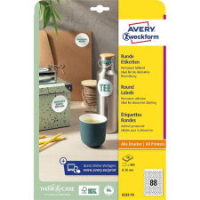 Avery 20mm 10ív 6222-10 univerzális fehér köretikett (6222-10) etikett
