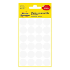 Avery 3170 18mm öntapadó 96db-os fehér jelölőpont etikett