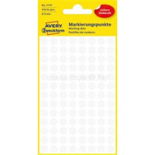 Avery 3175 8mm 416db-os fehér jelölőpont (AVERY_3175) etikett