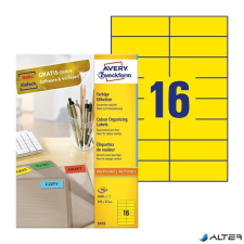 Avery Etikett AVERY 3455 105x37mm univerzális fehér 1600 címke/doboz (100 ív/doboz) etikett