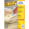Avery Etikett címke, 45,7 x21,2mm, univerzális visszaszedhető, 48 címke/ív, 100 ív/doboz, Avery fehér