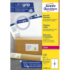 Avery Etikett címke Avery 99,1x139 mm nagyfedőképességű fehér etikett