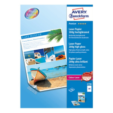 Avery Fotópapír avery 2798 a/4 laser fényes 200 gr 100 ív/csomag fotópapír