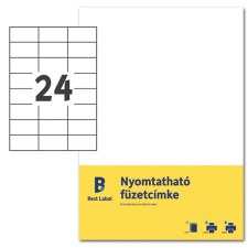 Avery ZF302-10 70x37mm nyomtatható fehér füzetcímke füzetcímke