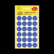 Avery zweckform 18 mm x 18 mm Papír Íves etikett címke  Kék ( 4 ív/doboz ) etikett