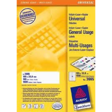 Avery zweckform Avery 3665 105×33,8mm univerzális 1600db-os etikett (3665) etikett