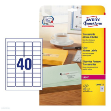Avery zweckform Etikett címke címzés L4770-25 45,7 x 25,4 mm 25 ív Avery QuickPeel etikett