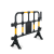 AVGate Műanyag mobil kordon 138x100x38 cm fekete-sárga terelőkorlát