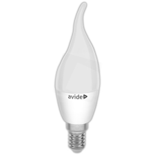 Avide abc14nw-6w-fl led candle izzó flame 6w e14 nw 4000k izzó