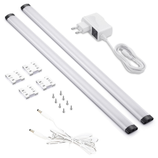 Avide ABLSCAB-50NW-BL2 mozgásérzékelős pultmegvilágító lámpaszett, 2x5W LED, 4000K, 2x500lm, IP44 világítás