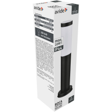 Avide Boca kültéri álló lámpa, 1xE27, IP44, Fekete, 450mm (rozsdamentes acél) kültéri világítás