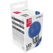 Avide Dekor LED fényforrás G45 1W E27 Kék izzó
