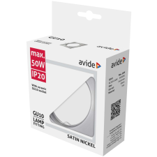 Avide GU10 Keret Négyzetes Szatén Nikkel világítás
