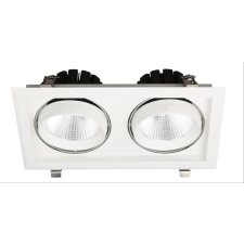  Avide LED Downlight Sein Négyzetes 2x30W IP20 5600lm 36° WW 3000K világítás