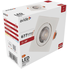 Avide LED panel Beépíthető 38° Négyzetes 7W WW 3000K világítás