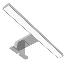 Avide LED Tükörvilágító Lámpa Szögletes Króm Műanyag 300mm NW 4000K 5W IP44 világítás