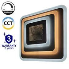 Avide Nansy-3D Mennyezeti LED lámpa (112W - 7840 lm) RF távirányítóval világítás