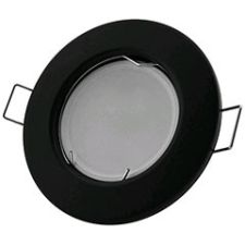 Avide Spot lámpatest GU10 csatlakozóval, kör alakú, fekete világítás