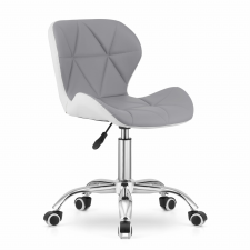  AVOLA szürke-fehér irodai szék eco bőrből forgószék