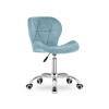 AVOLA VELVET irodai szék, világoskék
