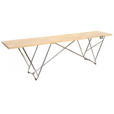 AVWH Összecsukható fa munkaasztal erős alumínium állvánnyal 305x60x86 cm tapétázó asztal festő és tapétázó eszköz