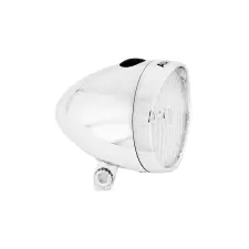 Axa Classic elemes LED első lámpa, 4 lux, krómozott kerékpár lámpa