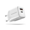 AXAGON ACU-PQ20W 2x USB-A / USB-C Hálózati töltő - Fehér (20W) (ACU-PQ20W)