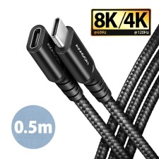 AXAGON bucm32-cf05ab 0,5m usb c fekete hosszabbító kábel kábel és adapter