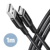 AXAGON BUCM-AM10AB HQ USB-C <> USB-A Cable 1m Black