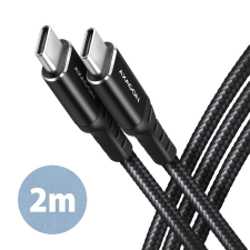 AXAGON BUCM-CM20AB HQ USB-C &lt;&gt; USB-C cable 2m Black kábel és adapter