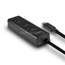 AXAGON HUE-S2C 4 portos USB-C 3.1 HUB (HUE-S2C) kábel és adapter