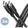 AXAGON USB 2.0 Type C Összekötő Fekete 2m BUCM-CM20AB