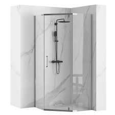  AXIN Chrom Sarok Zuhanykabin - 90x90 cm - Easy Clean kád, zuhanykabin
