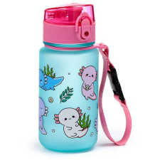 Axolotl kulacs, 350ml, kék-rózsaszín kulacs, kulacstartó