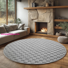 Ay . Helix modern kör szőnyeg 80 x 80 cm 2203 ezüst lakástextília