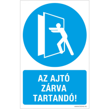  Az ajtó zárva tartandó! biztonságtechnikai eszköz