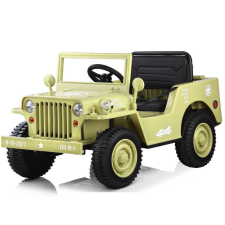 Az autó a katonai Willys akkumulátorral működik + PA0263 távirányítóval elektromos járgány