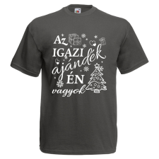 Az igazi ajándék én vagyok - Karácsonyi Férfi Póló férfi póló