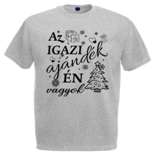 Az igazi ajándék én vagyok - Karácsonyi Férfi Póló férfi póló