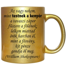 Az vagy nekem, mint testnek a kenyér... – Bögre, változtatható felirattal, exkluzív színekben bögrék, csészék