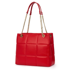  Azaleea, természetes bőrből készült, női táska, piros