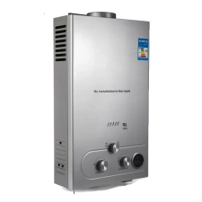  Azonnali melegvíz -melegítő, LPG propángáz, rozsdamentes acél, 16L akvárium fűtő