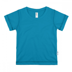  Azúrkék rövid ujjú gyerek póló - Klasszikus fazon (2 munkanapos kiszállítás)