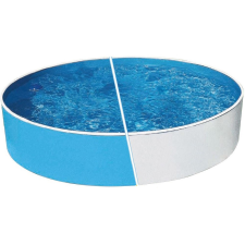  Azuro 240 round fémpalástos medence, Skimfilter 2000 szkimmerrel, D240 x 90 cm, kék/fehér medence