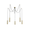 Azzardo -3407 LOCUS ARANY SZÍNŰ FÜGGESZTÉK 5XGU10 35W IP20