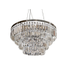 Azzardo Salerno króm-átlátszó kristály függesztett lámpa  (AZ-2107) E14 5 izzós IP20