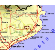 B&amp;B Map Costa Brava térkép B &amp; B 1:200 000 térkép