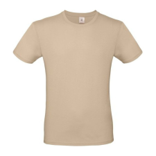 B&C B02E unisex rövid ujjú póló, sand - 2XL férfi póló